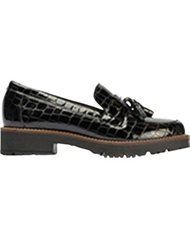 MOCASSIM PITILLOS 10770 PRETO EFEITO CROCODILO COM BORLAS NEGRO