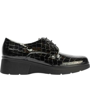 SAPATO OXFORD PITILLOS 10751 PRETO COM PLATAFORMA EFEITO CROCODILO NEGRO