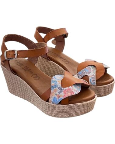 FANNY VALERO WEDGE SANDAL 218 CINNAMON VARIOS COLORES
