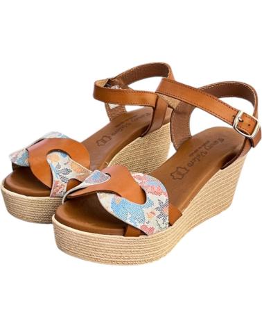 FANNY VALERO WEDGE SANDAL 218 CINNAMON VARIOS COLORES