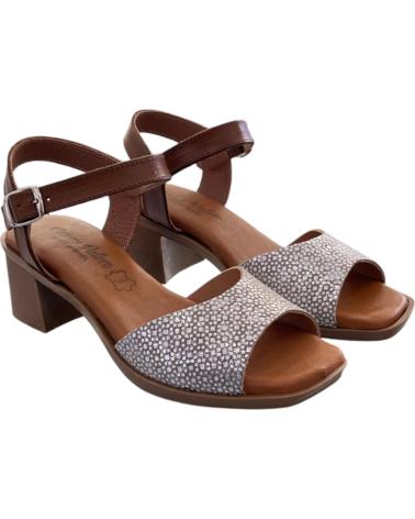 FANNY VALERO HEELED SANDAL 1203 TAUPE VARIOS COLORES