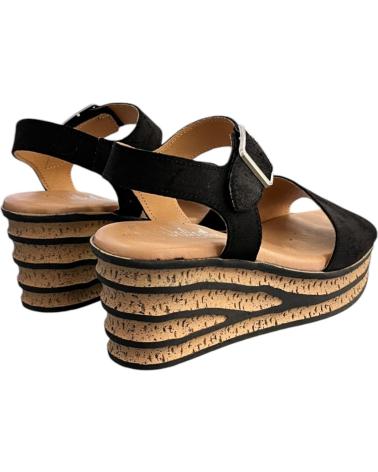 SANDALO CON ZEPPA VALERIAS MODELLO 1963 NERO VARIOS COLORES