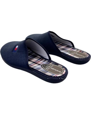 ALCALDE 30012 DENIM-LOOK CLOSED-BACK SLIPPERS WITH LOGO VARIOS COLORES