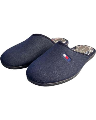 ALCALDE 30012 DENIM-LOOK CLOSED-BACK SLIPPERS WITH LOGO VARIOS COLORES