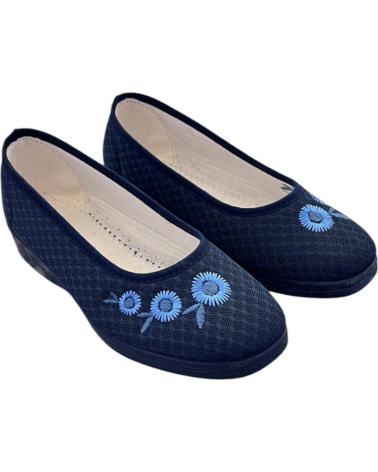 ALCALDE CHAUSSONS 300 MARINE AVEC BRODERIE FLORALE VARIOS COLORES