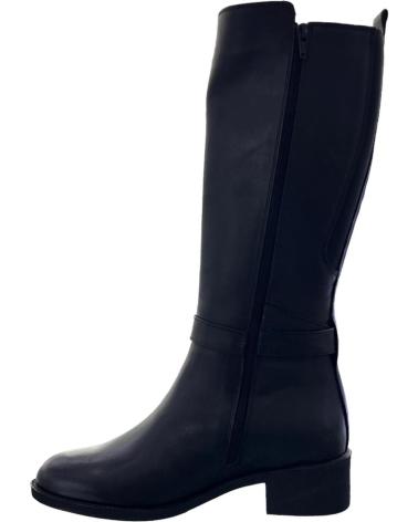 BOTTES HAUTES TREINTAS L-1102 EN CUIR NOIR VARIOS COLORES