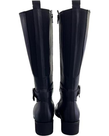 BOTTES HAUTES TREINTAS L-1102 EN CUIR NOIR VARIOS COLORES