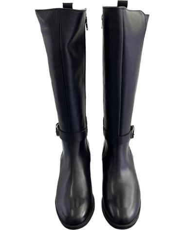 BOTTES HAUTES TREINTAS L-1102 EN CUIR NOIR VARIOS COLORES