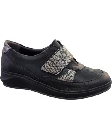 SUAVE BY LEYLAND SCARPE 3416 IN PELLE CON VELCRO E ZEPPA - NERO/CINDER/ALBAC VARIOS COLORES