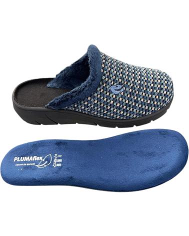 MULES D'INTÉRIEUR PLUMAFLEX 14216 OUVERTES DUMBRIA BLEUES VARIOS COLORES