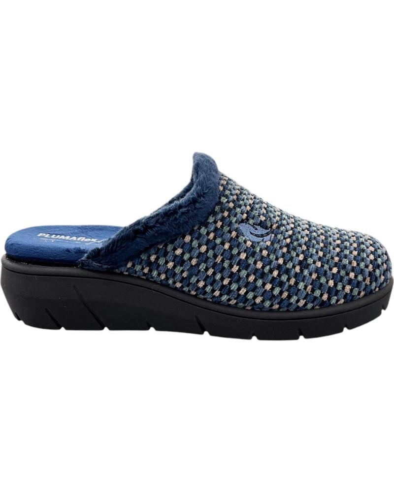 MULES D'INTÉRIEUR PLUMAFLEX 14216 OUVERTES DUMBRIA BLEUES VARIOS COLORES