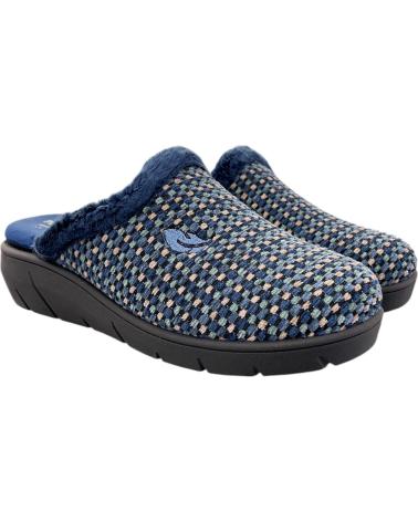 MULES D'INTÉRIEUR PLUMAFLEX 14216 OUVERTES DUMBRIA BLEUES VARIOS COLORES