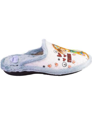 SUAVEFLEX 200-389 FUN PRINT HOUSE SLIPPERS BLUE AZUL