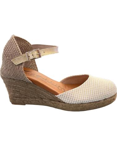 DTORRES 4004 SINGAPORE GOLD LEATHER JUTE SANDALS VARIOS COLORES
