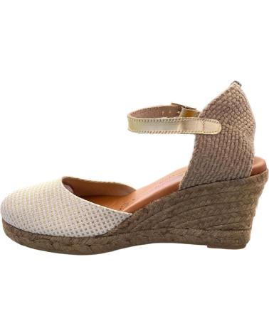 DTORRES 4004 SINGAPUR JUTE-SANDALEN AUS GOLDENEM LEDER VARIOS COLORES