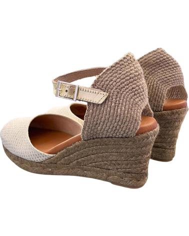 DTORRES 4004 SINGAPUR JUTE-SANDALEN AUS GOLDENEM LEDER VARIOS COLORES