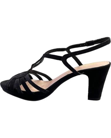 PRESTIGIO C-408 BLACK PARTY SANDALS WITH INTERTWINED STRAPS VARIOS COLORES