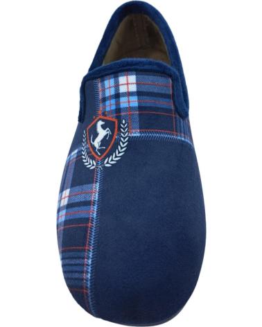 ALCALDE TARTAN PLAID NAVY BLUE HOUSE SLIPPERS MARINO
