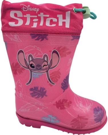 STIVALE DA PIOGGIA BAMBINA BUBBLE BOBBLE STITCH FUCSIA FUXIA