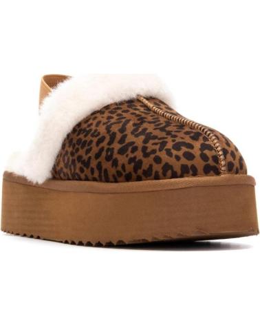 XTI MULES 144440 LEOPARDATO MARRONE CON INTERNO IN PELLICCIA DI AGNELLO LEOPARDO