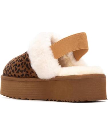 XTI MULES 144440 LEOPARDATO MARRONE CON INTERNO IN PELLICCIA DI AGNELLO LEOPARDO