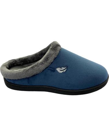PLUMAFLEX ZAPATILLAS DE CASA 12230 MARINO DESCALZA HOLLAND BORDADO PLU AZUL