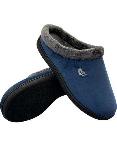 PLUMAFLEX ZAPATILLAS DE CASA 12230 MARINO DESCALZA HOLLAND BORDADO PLU AZUL