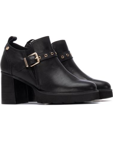 BOTTINE CARMELA 162704 NOIRE AVEC TALON BLOC ET BOUCLE NEGRO