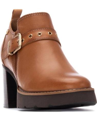 BOTTINE CARMELA 162704 CAMEL À TALON BLOC ET BOUCLE CAMEL