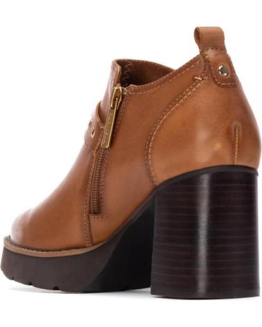 BOTTINE CARMELA 162704 CAMEL À TALON BLOC ET BOUCLE CAMEL