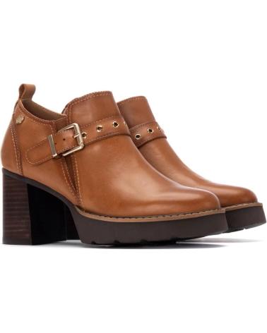 BOTTINE CARMELA 162704 CAMEL À TALON BLOC ET BOUCLE CAMEL