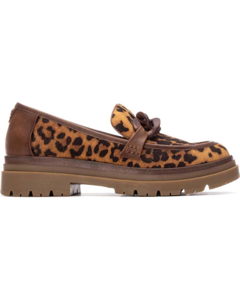 REFRESH 173003 LEOPARD PRINT LOAFER WITH TRACK SOLE LEOPARDO