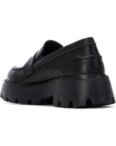 MOCASSIM REFRESH 173197 PRETO COM PLATAFORMA TRATORADA NEGRO