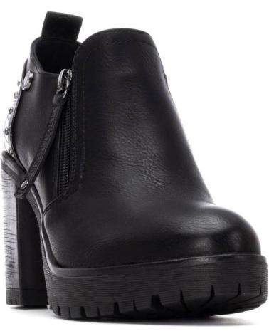 BOTTINE REFRESH 173201 NOIRE À TALON LARGE ET PLATEFORME NEGRO