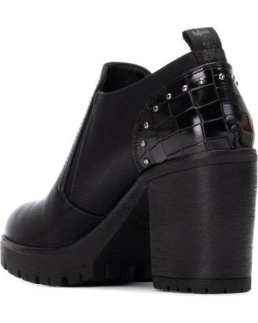 BOTTINE REFRESH 173201 NOIRE À TALON LARGE ET PLATEFORME NEGRO