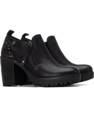 BOTTINE REFRESH 173201 NOIRE À TALON LARGE ET PLATEFORME NEGRO
