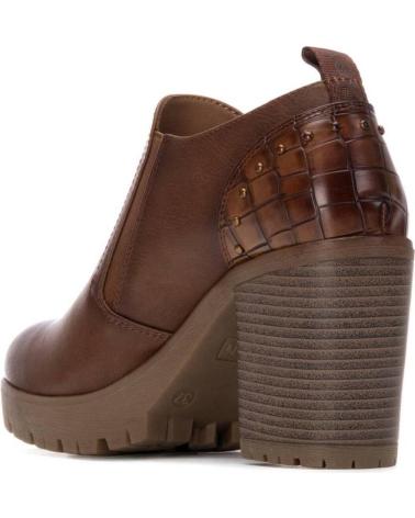 BOTTINE REFRESH 173201 CAMEL À TALON LARGE ET PLATEFORME CAMEL