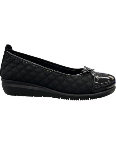 DOCTOR CUTILLAS QUILTED BLACK BALLERINAS MODEL 75211 NEGRO