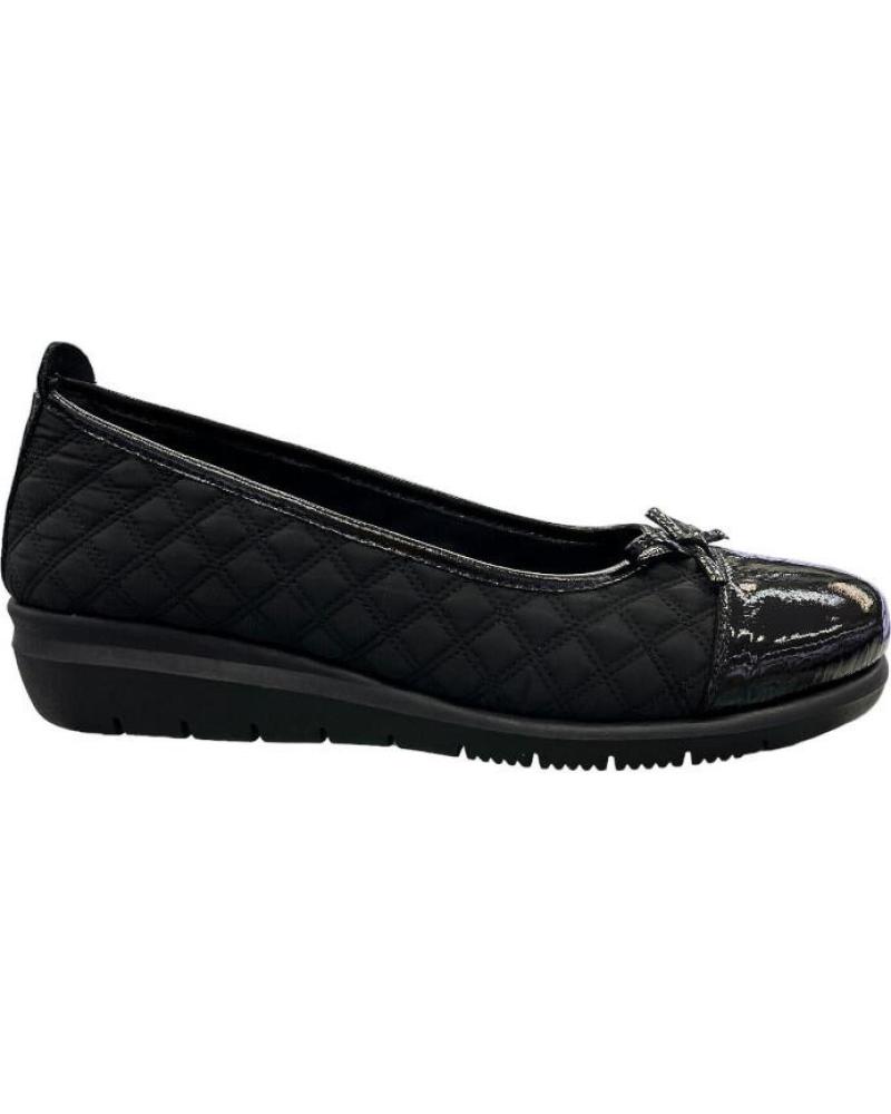 DOCTOR CUTILLAS QUILTED BLACK BALLERINAS MODEL 75211 NEGRO