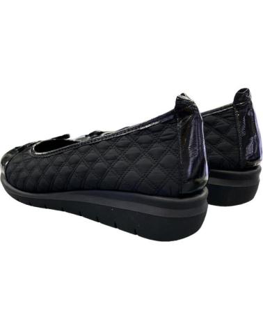 DOCTOR CUTILLAS QUILTED BLACK BALLERINAS MODEL 75211 NEGRO