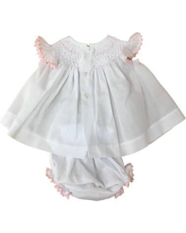VESTIDO BEBÊ MINI BATISTA BRANCO DBB Q016 BLANCO