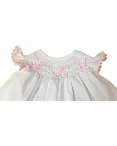 VESTIDO BEBÊ MINI BATISTA BRANCO DBB Q016 BLANCO