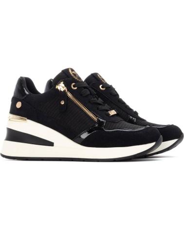 SNEAKERS SPORTIVE XTI BASIC MODELLO 13001-01 NERE CON CERNIERA NEGRO