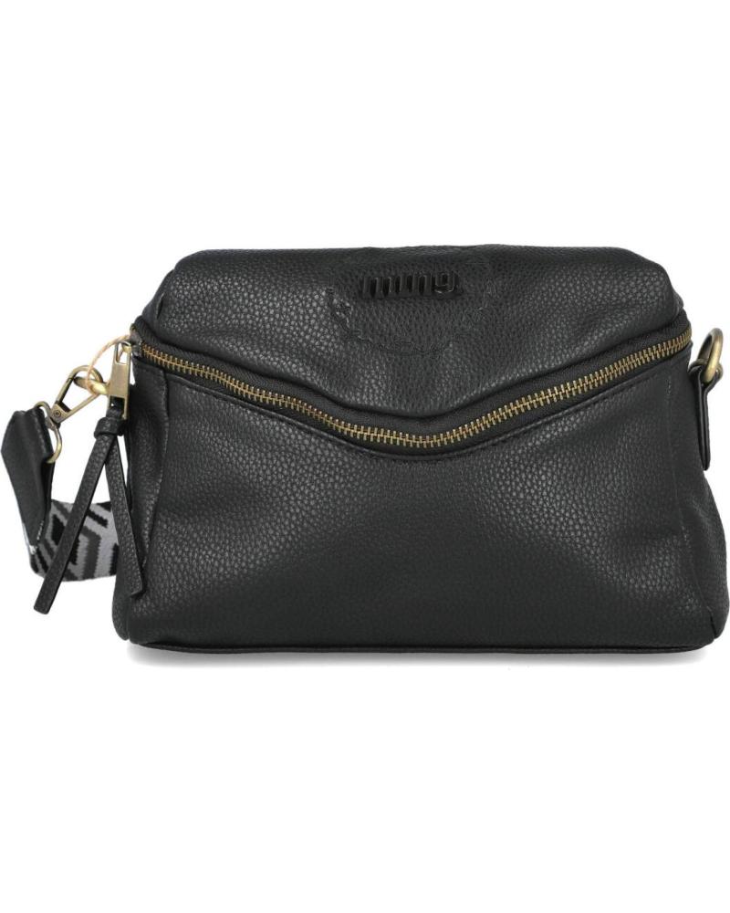 MTNG BOLSO BANDOLERA ALEDO C58863 NEGRO CON CORREA ESTAMPADA NEGRO