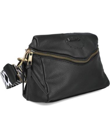 MTNG BOLSO BANDOLERA ALEDO C58863 NEGRO CON CORREA ESTAMPADA NEGRO