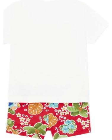 MAYORAL BADEANZUG- UND T-SHIRT-SET 1648 ROT ROJO