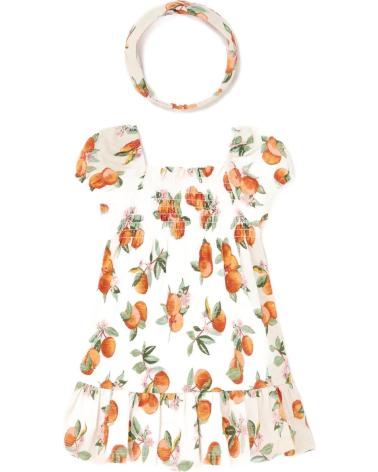 VESTIDO ESTAMPADO MAYORAL 1923 CON DIADEMA A JUEGO NARANJA NARANJA