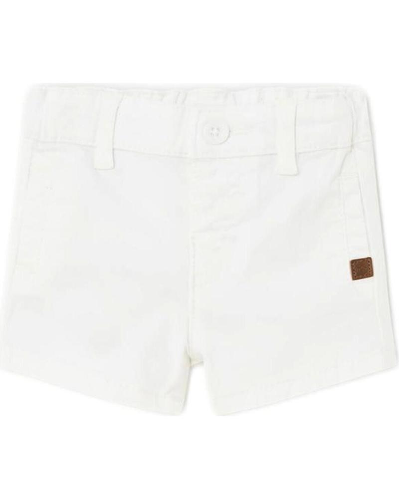 BERMUDA MAYORAL 201 EN SERGÉ BETTER COTTON POUR BÉBÉ GARÇON BLANC BLANCO