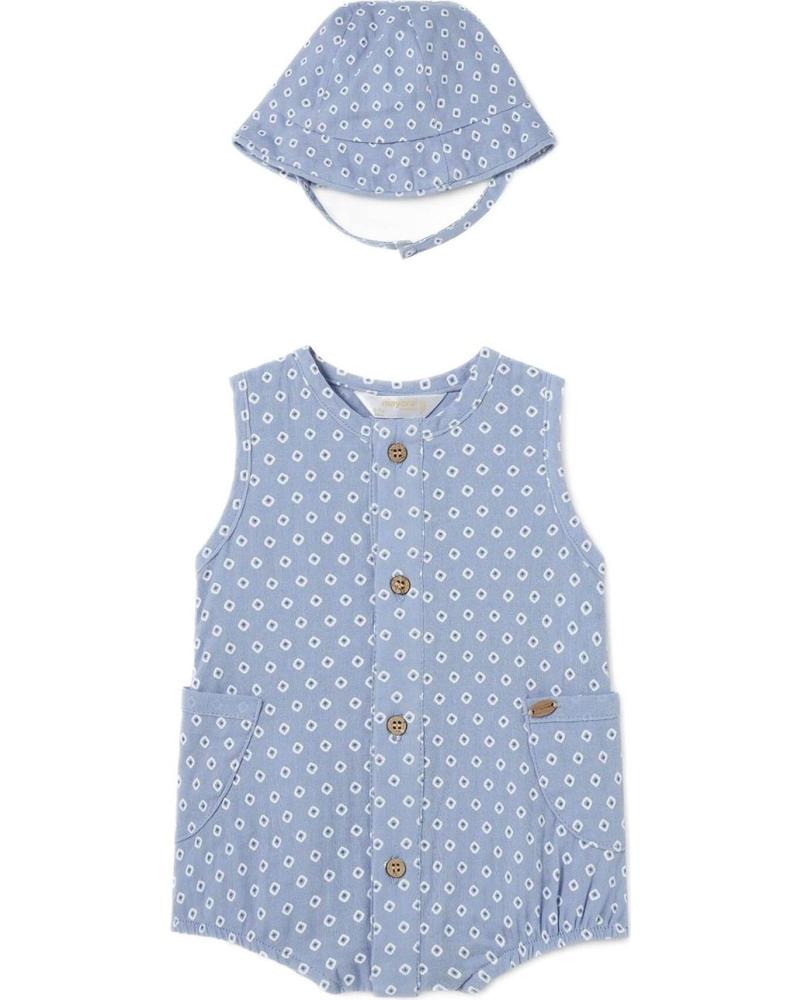 MAYORAL STRAMPLER-SET 1614 MIT PASSENDEM HUT BLAU AZUL