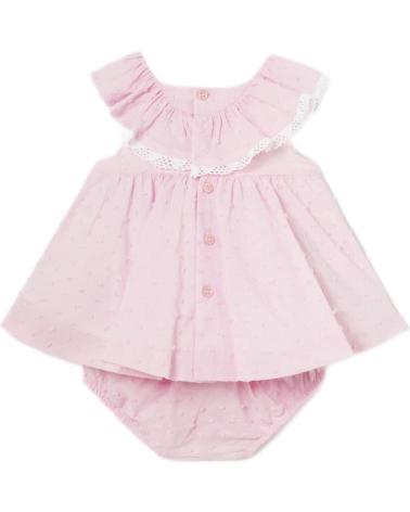 MAYORAL VESTIDO PLUMETI 1805 ROSA CON BRAGA A JUEGO ROSA